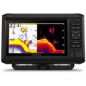 Garmin Echomap UHD2 72CV chartplotter sonar de 7 inch cu traductor GT20 și funcții CHIRP ClearVü pentru pescuit precis.