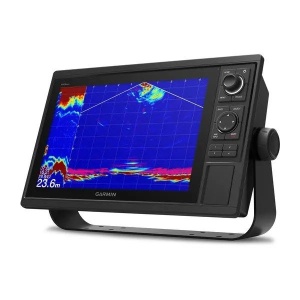Garmin GPSMAP 1222 chartplotter marin cu ecran de 12 inch, sonar CHIRP integrat și conectivitate completă pentru pescuit și navigație.