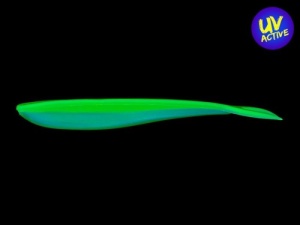 Split Tail Lunker City Fin-s Fish 12.5cm Limetreuse UV - Img 2