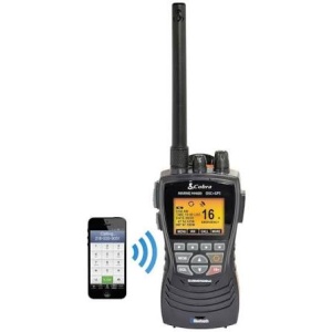 Statie VHF portabila Cobra Marine MR HH600 GPS BT EU 6W cu DSC Clasa D Bluetooth si corp plutitor IPX8