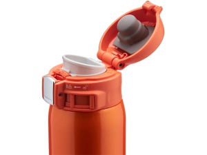 Termos Zojirushi SM-SHE48DV Stainless Mug 0.48L Vivid Orange – termos compact din inox, cu izolație în vid și capac One-Touch, ideal pentru cafea, ceai, pescuit, birou și activități outdoor.