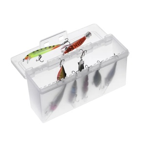 Valigetă profesională pentru pescuit Panaro Model 501 cu 5 compartimente și dimensiuni 420x303x400 mm – Cutie rigidă cu tăvi culisante în trepte, fabricată în Italia din polipropilenă rezistentă la impact, aditivi și raze UV.