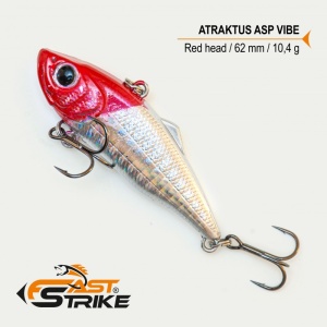 Vobler avat Fast Strike Atraktus Asp Vibe Sinking 6.2cm 10.4g Red Head