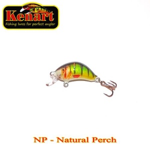 Vobler Kenart Hunter 2cm 1.5g floating Natural Perch