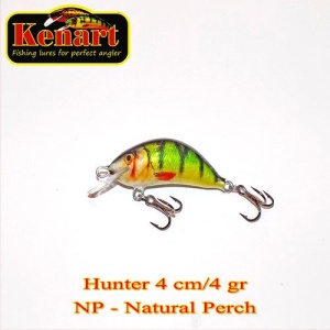 Vobler Kenart Hunter 4cm 4g F Natural Perch