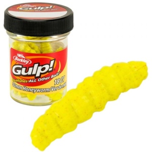 Berkley Gulp!® Honey Worm 33mm Honey Yellow