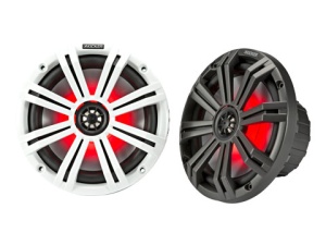 Boxe Marine Coaxiale Kicker KM84L 8", Iluminare LED RGB, 4 Ohmi, 300W
