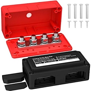 Bus-bar electric cu design modular heavy-duty 4 borne terminale