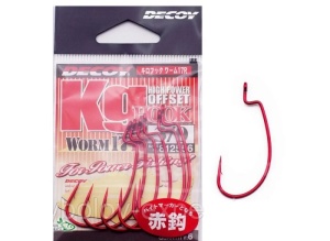 Carlige Offset Decoy Worm 17 Blood Red - Img 2
