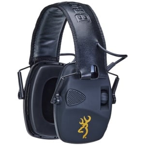 Căști antifonice active Browning Fox Electronic Black amplificare sunet mufă jack