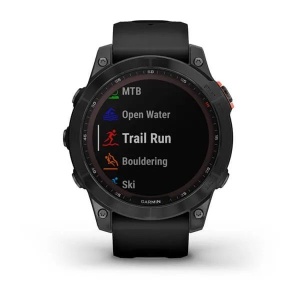 Ceas Garmin Fenix 7X Solar Slate Grey Cu Curea Neagră - Img 11