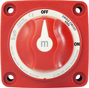 Contact General Blue Sea m-Series Mini On-Off – Performanță uriașă într-un design compact, garantând siguranța electrică a ambarcațiunii tale