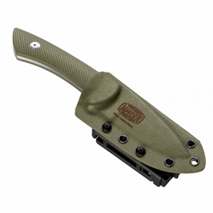 Cuțit de Jupuit Mauser Germany – Instrument Full Tang cu lamă de 9cm din oțel 14C28N, mâner ABS texturat și husă nylon inclusă.