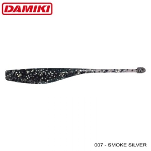 Damiki Dope Shad 10.2cm 8buc/plic Smoke Silver