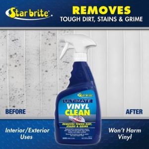 Star Brite Ultimate Vinyl Clean – Detergentul profesional care elimină cele mai persistente pete, pregătind tapițeria ambarcațiunii tale pentru o protecție de durată și un aspect impecabil.