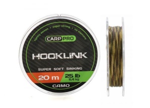 Fir Textil Carp Pro Hooklink Super Soft Sinking Camo 20m