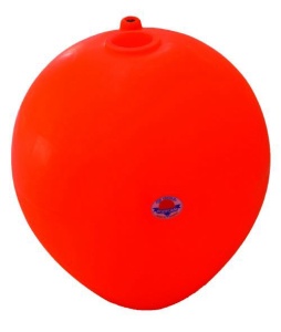 Geamandură Gonflabilă Ranforsată Portocalie Polyform Seria CC, Tub Central Flexibil, 3 Dimensiuni