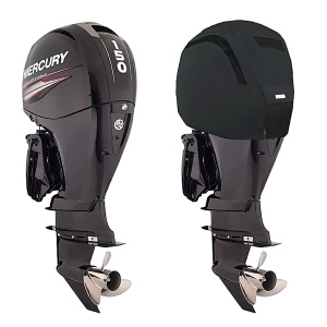 Husa Cap Motor Mercury Ventilata Oceansouth, Motor 4 Cilindri 135-150 CP, An 2011-Prezent, Neagra