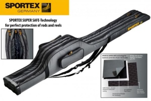 Husa Lansete Sportex Super Safe Carp IX 2 Compartimente 13FT 218cm