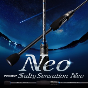 Lanseta Evergreen Poseidon Salty Sensation Neo NEOS-77ML-S 2.31m, finesse ML cu sensibilitate și control premium.