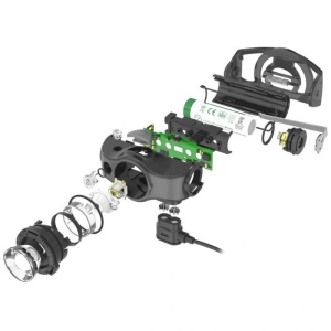 Lanterna frontală Ledlenser MH5 Black Grey 400 lumeni convertibilă