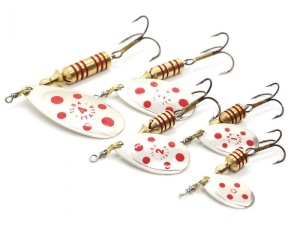 Lingurita Rotativa Ilba Tondo Decorated Silver/Red Nr3 7g - Img 5