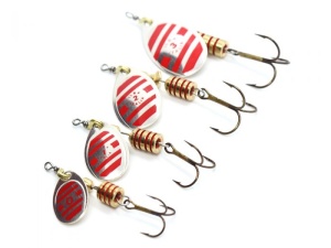 Lingurita Rotativa Ilba Tondo Decorated Zebra Silver/Red Nr3 7g - Img 3