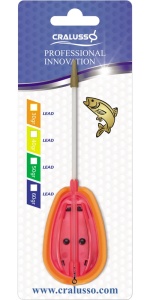 Momitor Cralusso Pink Rocket Method cu matriță, cu design aerodinamic și culoare roz vibrantă, conceput pentru vizibilitate maximă și pescuit method precis.