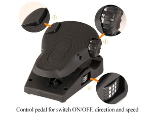 Motor trolling Haswing Cayman Pro 55lbs – montaj pe prova, control prin pedală și direcție 360°