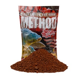 Nada Benzar Mix Method Comercial 800g – nadă special creată pentru lacuri comerciale, cu micropelete și făinuri de pește grase, ideală pentru atragerea și selecția crapului mare pe iazuri private.