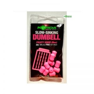 Pelete Flotante Korda Slow-Sinking Dumbell + Free Hair Stops 8mm 10buc/plic - Img 2
