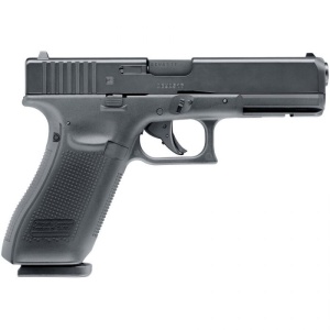 Pistol airsoft CO2 Umarex Glock 22 Gen4 6mm cu licență oficială GLOCK, energie 2 Jouli și culată metalică.