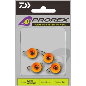 Plumb Cheburashka Daiwa Jig Prorex Flexi Jig-System TG Head Fluo-Orange - Img 2