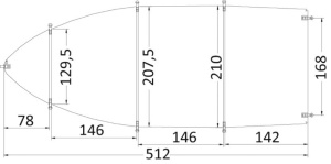 Prelata Barca Consola Centrala si Salupa Osculati, Impermeabila, Protectie UV, 427-780 cm - Img 11