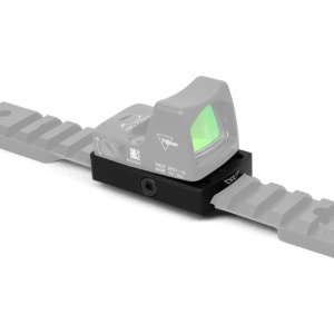 Montaj Warne Red Dot Low Profile pentru sina Picatinny, compatibil Trijicon RMR, Vortex, Holosun si alte optici reflex moderne.