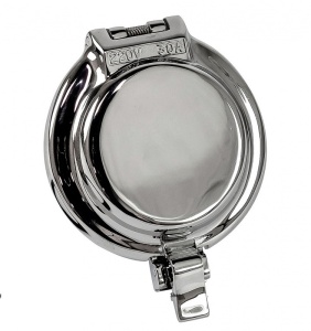 Priză marină 220V/30A Osculati din Inox 316 – Model profesional cu certificare IPX7, capac cu clip impermeabil și contacte argintate pentru siguranță extremă la mal.