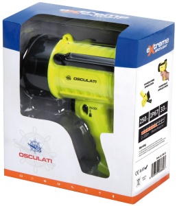 Proiector portabil submersibil cu LED Cree XRE Osculati Extreme Plus 750 Lumeni de culoare galben fluorescent