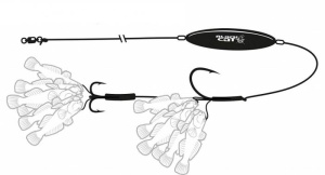 Rig Somn Black Cat Goby Rig 200cm 3/0 10/0 - Img 2