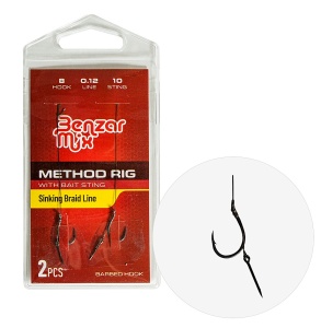 Riguri Benzar Method Feeder Bait Sting Braided 2buc/plic