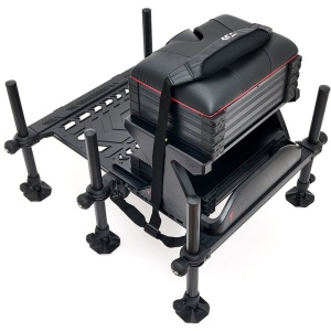 Daiwa Tournament 800 Seat Box Black – Performanță profesională și stabilitate System 36, într-un design modular creat pentru a domina malul apei