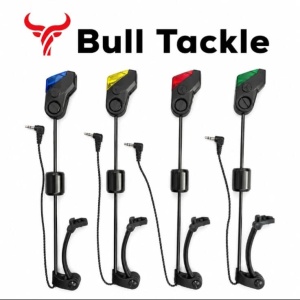Set 4 swingere rigide cu iluminare LED Bull Tackle Max Pro 22 pentru pescuit la crap.