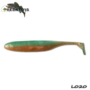 Shad 4Predators Finesse Impact 10cm Ultra Green - Orange Gold