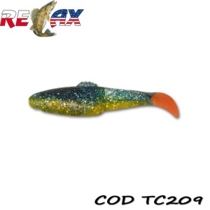 Shad Relax Diamond Tricolor 7.5cm 10buc/plic TC209
