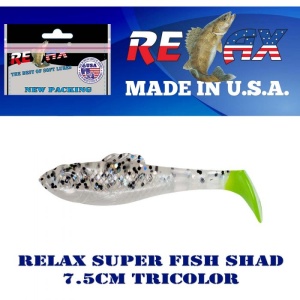 Shad Relax Super Fish Tricolor 7.5cm TC107 - Img 2