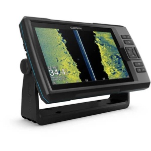 Garmin Striker Vivid 9SV fishfinder de 9 inch cu traductor GT52 și sonar CHIRP SideVü ClearVü pentru pescuit precis.