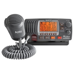 Statie VHF Fixa Cobra Marine MR F77B GPS 25W DSC Clasa D IPX8 Negru