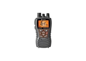 Statie VHF portabila Cobra Marine MR HH 350 FLT EU 6W cu functie BURP corp plutitor si etanseitate IPX7.