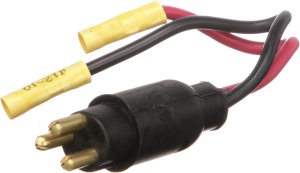 Ștecher Motor Electric Attwood Medium-Duty, Tată, 12V, 2 Fire 10-Gauge