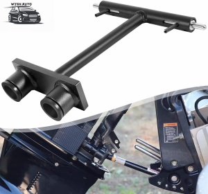 Suport profesional pentru transport motor barcă Attwood Lock N’ Stow – Dispozitiv compact din oțel vopsit electrostatic și pini din inox, proiectat pentru motoare Mercury OptiMax și EFI între 75 și 200CP.