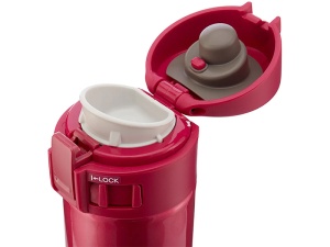 Termos Zojirushi SM-KHE48PV 0.48L Red – termos premium din oțel inoxidabil, izolație vidată japoneză, design compact și deschidere cu o singură mână.